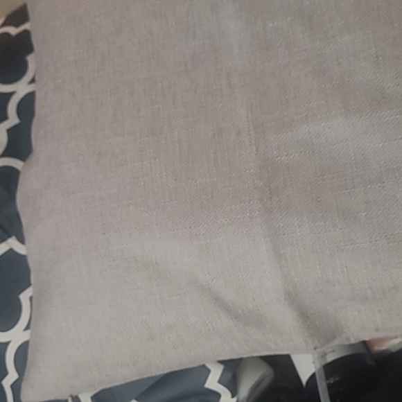 New light gray accent pillow cover. - Picture 2 of 3